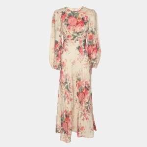 Zimmermann Multicolor Printed Linen Laelia Dress M