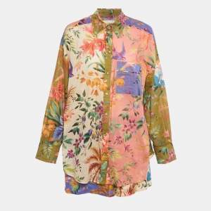Pre Owned Zimmermann Multicolor Printed Cotton Tropicana Set M
