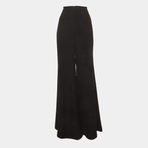 Pre Owned Zimmermann Black Twill Wide Leg Trousers M