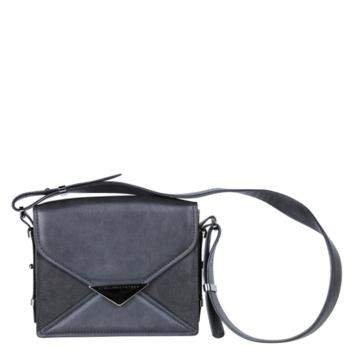 Pre Owned Stella McCartney Black Leather Flap Bag