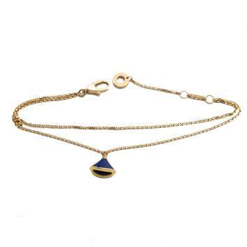 Pre Owned Bvlgari Divas Dream Lapis Lazuli Rose Gold Bracelet