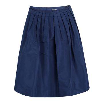 Pre Owned Miu Miu Blue Pleated Skirt M