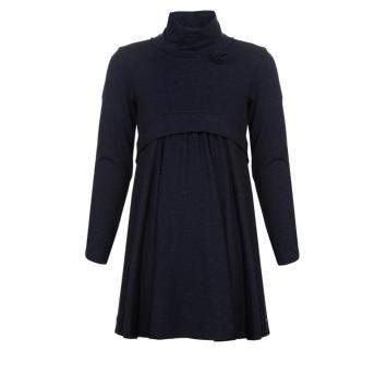 Pre Owned Armani Junior Charcoal Grey Turtleneck Long Sleeve Knit Dress 6 Yrs