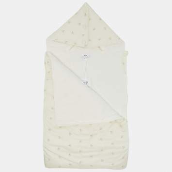 Pre Owned Baby Dior Cream Embroidered Sleeping Bag