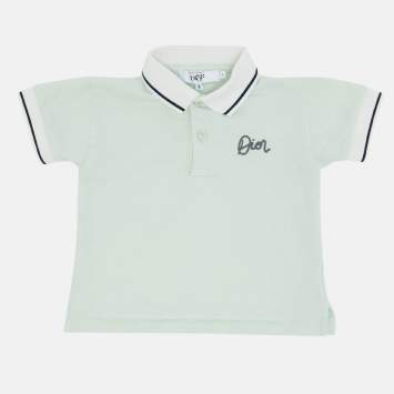 مملوكة مسبقًا Baby Dior Green Jersey Polo T-Shirt 6M