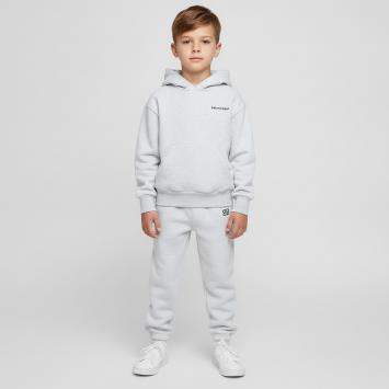 Pre Owned Balenciaga Light Grey Logo Print Cotton Knit Track Suit 4Yrs