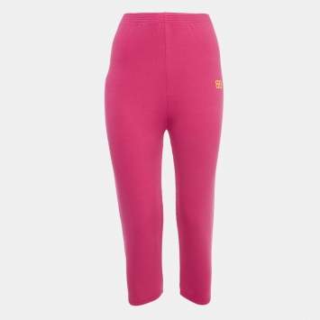 Pre Owned Balenciaga Pink Cotton Blend Jogger Pants (6 Yrs)