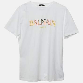 Pre Owned قميص بربطة بالماين للأطفال أبيض بشعار مطرز قطن مقاس 14 سنة