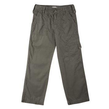 Pre Owned Burberry Olive Green Overdyed Cotton Cargo Pants 8 Yrs