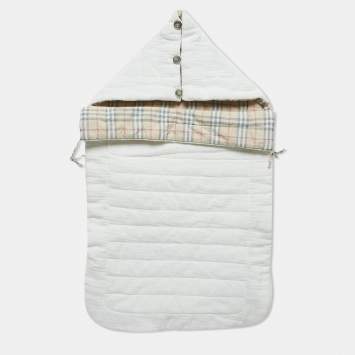 Pre Owned Burberry Children Iggy Checks Cotton Quilted Baby Nest 6-9 M