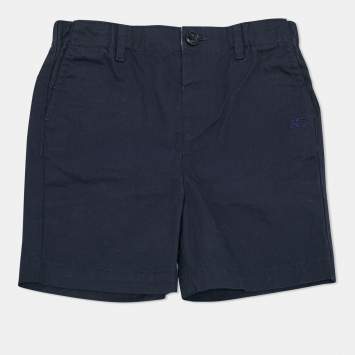 Pre Owned Burberry Children Navy Blue Cotton Shorts 3 Yrs