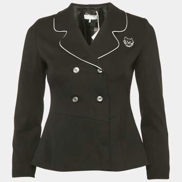 Dior Kids Black Crepe Tailored Blazer 12 Yrs 