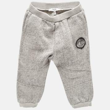 Dior Baby Grey Cotton Knit Track Pants 18 M