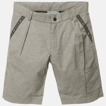 Dior Kids Grey Striped Cotton Shorts 10 Yrs 