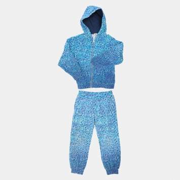 Pre Owned Dior Blue Oblique Jersey Hoodie and Pants Tracksuit 8 Yrs