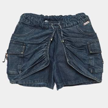 Dior Kids Navy Blue Denim Shorts 6 Yrs