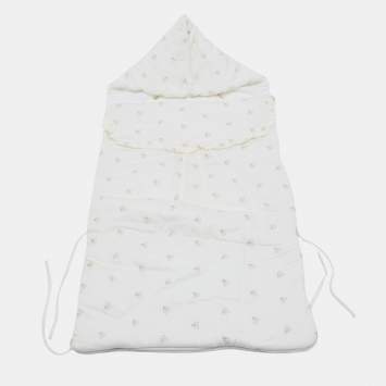 Pre Owned Baby Dior Off White Cotton Embroidered Sleeping Bag