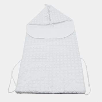 Pre Owned Baby Dior White Cannage Print Cotton Sleeping Bag