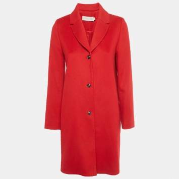 مملوكة مسبقًا Christian Dior Kids Red Felt Coat 12+Yrs