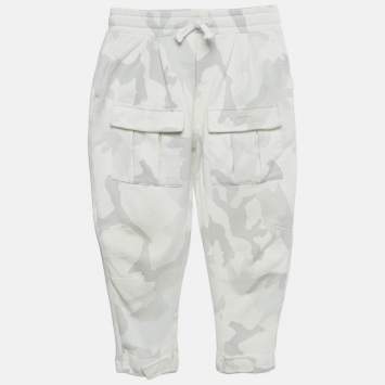 Pre Owned Dolce & Gabbana Kids Grey Camouflage Joggers 6 Yrs