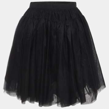 Pre Owned Dolce & Gabbana Black Tulle Skirt (11-12 Yrs)