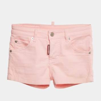 Pre Owned Dsquared2 Kids Pink Denim Junior Mädchen Shorts 8Yrs 