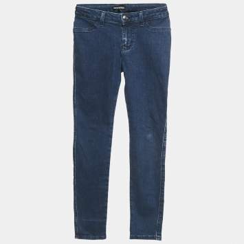 Pre Owned Emporio Armani  Kids Blue Denim Skinny Jeans 10 Yrs Waist 23"