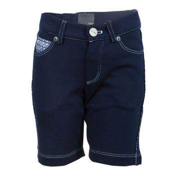 Pre Owned Fendi Kids Navy Blue Zucchino Detail Shorts 4 Yrs 