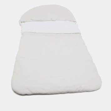 Pre Owned Fendi Kids Cream/White FF Logo Cotton Baby Sleeping Bag