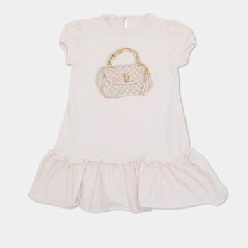 Pre Owned Gucci kids Pink Crossbody Bag Print Aigner Girls Dress 18-24 M