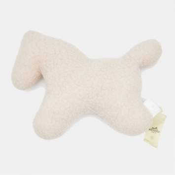 Pre Owned Hermès Pink Cheval Wool Plush Toy