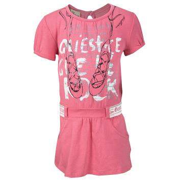 Pre Owned John Galliano Pink Printed Cotton Jersey T-Shirt Dress 9 Months