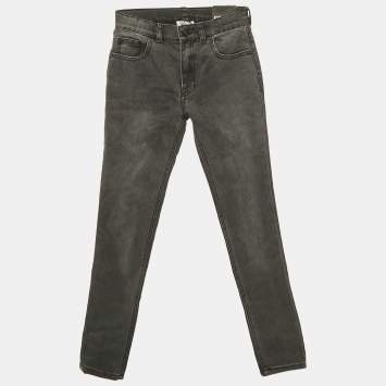 Pre Owned Kenzo Kids Grey Denim Skinny Jeans 10 Yrs Waist 22"