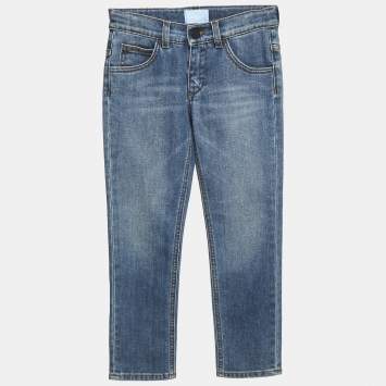 Pre Owned Lanvin Kids Blue Denim Skinny Jeans 8 Yrs Waist 22'