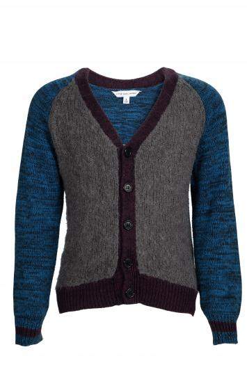 Pre Owned Little Marc Jacobs Colorblock Knit Buttondown Cardigan 5 Yrs