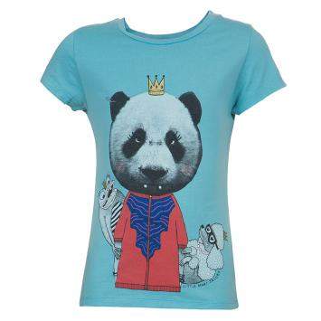 Pre Owned Little Marc Jacobs Blue Graphic Print Short Sleeve T Shirt 8 Yrs
