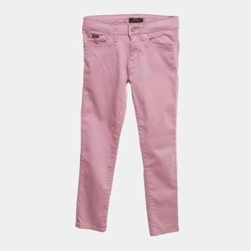 Pre Owned Polo Ralph Lauren Kids Purple Denim Skinny Jeans 8 Yrs/Waist 23"