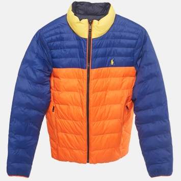 مملوكة مسبقًا Polo Ralph Lauren Boys Colorblocked Reversible Puffer Jackets L/14-16Yrs