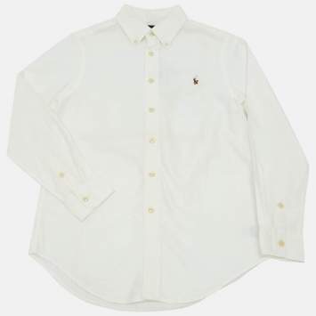 Pre Owned Ralph Lauren Kids White Cotton Shirt 12 Yrs