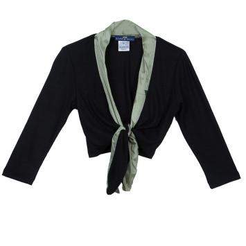 Roma e Tosca Black Silk Trim Bolero Top 12 Yrs 