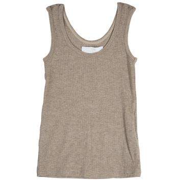 Roma e Tosca Brown Sleeveless Tank Top 4 Yrs 