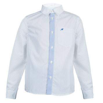 Pre Owned Simonetta Mini White Pinstripe Shirt 7 Yrs 