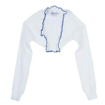 Pre Owned Simonetta Mini White Bolero Top 7 Yrs