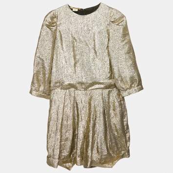 مملوكة مسبقًا Stella McCartney Kids Metallic Lamé Elisa Jumpsuit 12 Yrs