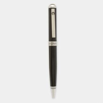مملوكة مسبقًا Aigner Logo Resin Silver Tone Ballpoint Pen