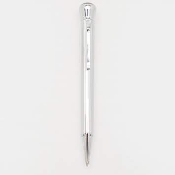 Pre Owned Aigner Silver Tone Ball Point Pen 