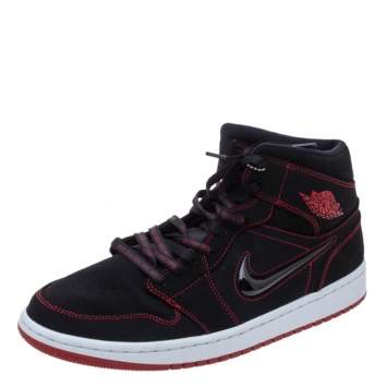 Pre Owned Jordan 1 Mid Fearless Come Fly With Me Sneakers Size 46