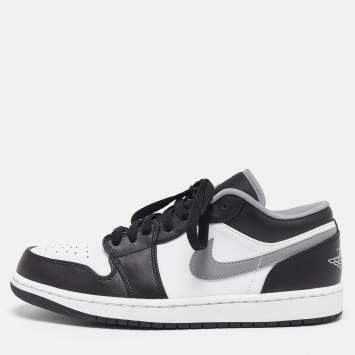 Pre Owned Air Jordans Multicolor Leather Air Jordan 1 Low Top Sneakers Size 43