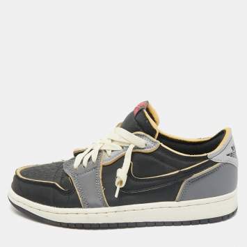 Air Jordans Multicolor Leather Jordan 1 Low OG Bleached Coral Sneakers Size 40