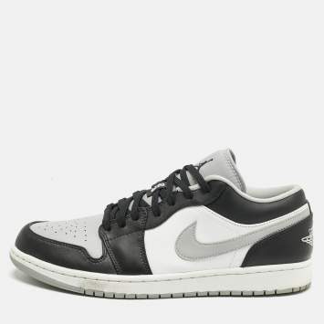 Pre Owned Air Jordans Multicolor Leather Jordan 1 Low Shadow Sneakers Size 45.5